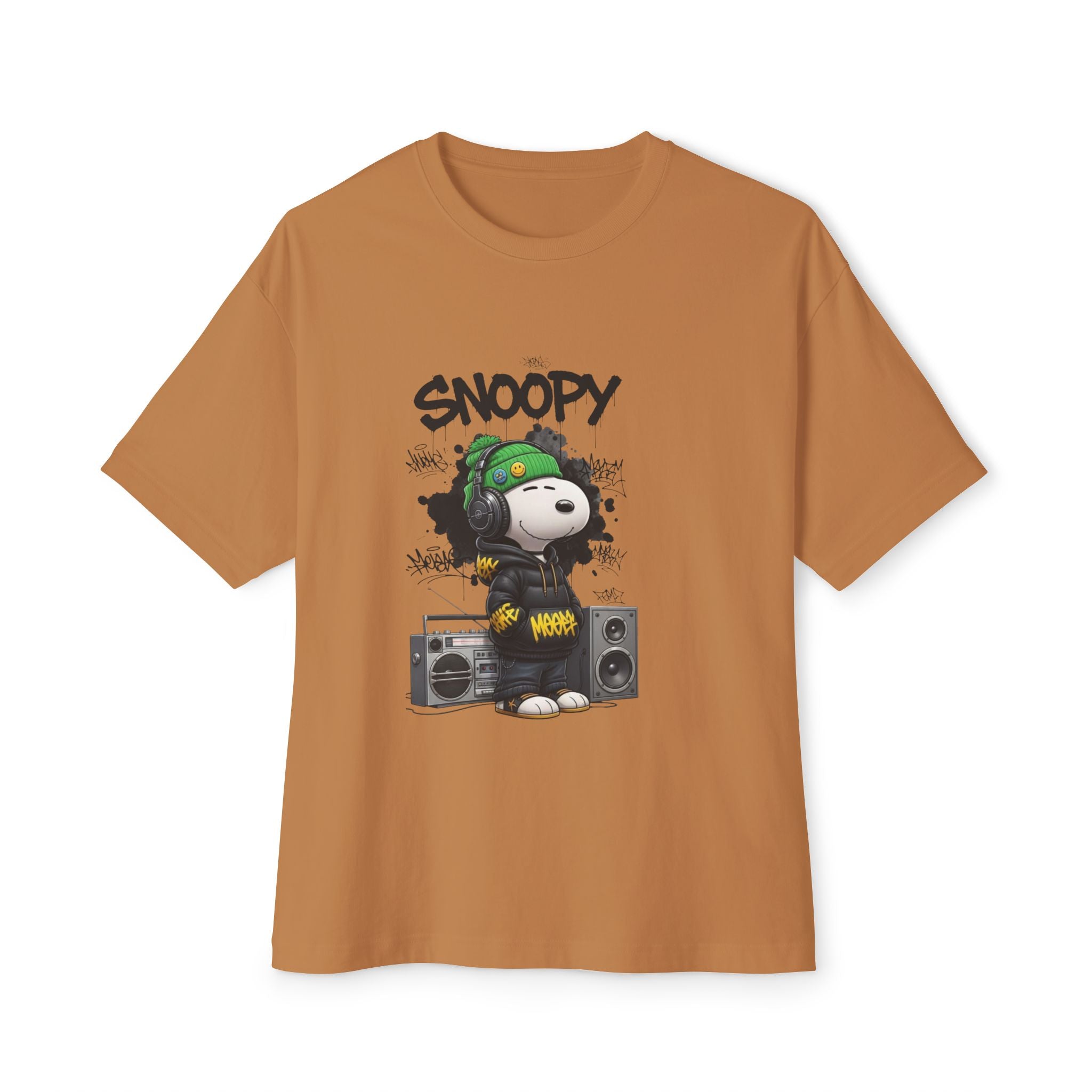 Snoopy DJ Graphic Tee — Oversized Boxy Streetwear T-Shirt