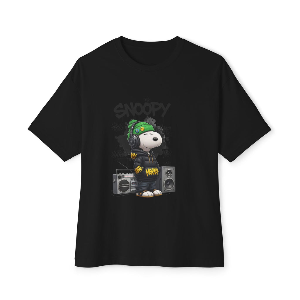 Snoopy DJ Graphic Tee — Oversized Boxy Streetwear T-Shirt